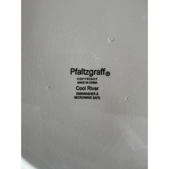 Vintage Cool River Dinner Plates by Pfaltzgraff Set/4 - Picture 7 of 14